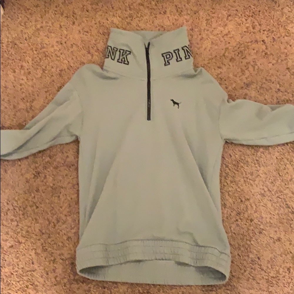 Olive quarter zip